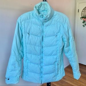 Lands' End Light Blue Puffer Jacket